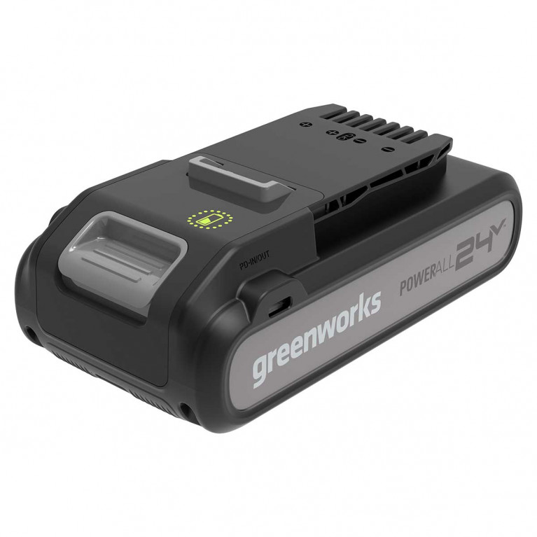 Аккумулятор Greenworks G24B4+ 24V 4 А.ч с c двумя USB-С разъемами